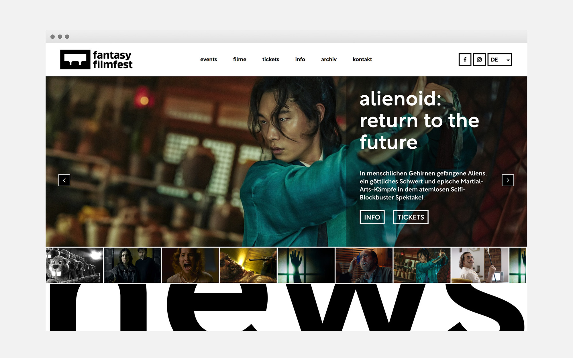 Website Screen